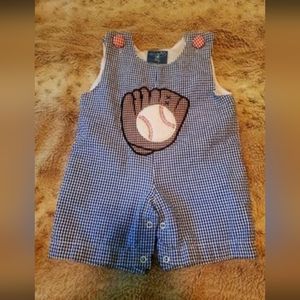 Mud Pie Baseball outfit 0-6 months